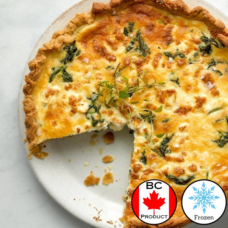 Spinach & Feta Quiche 4" 2pack - Valley Direct Foods - All - Canadian - Frozen